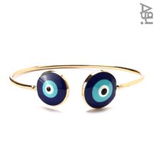 Evil Eye Bracelet - Gold &amp; Blue