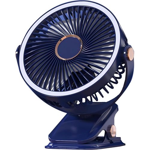 Portable Mini USB Rechargeable Clip Fan, 3 Speed Quiet Desk and Table Fan with 720° Rotation, Compact Electric Personal Fan for Office, Bedroom, Home, Baby Stroller and Everyday Use