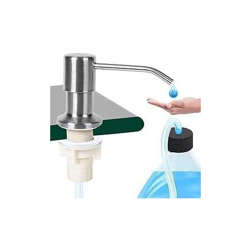 Smart Soap Dispenser for Kitchen Sinks, Easy to Use, One Hand Click, Save Time and Effort