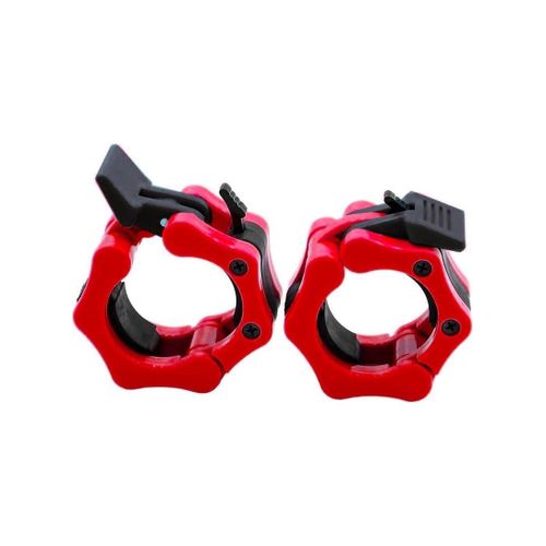 2-inch weight bands 2-inch hardcore muscle bands a pair of quick-release Olympic weights weightlifting and fitness hoops - red