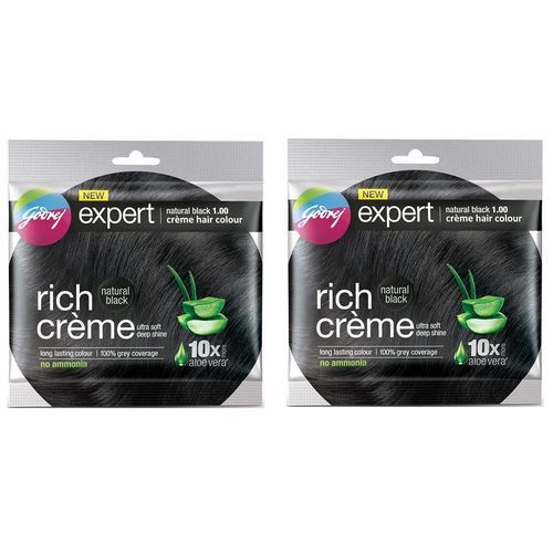 New Expert Creme Hair Color With Aloe Vera 2 PCS