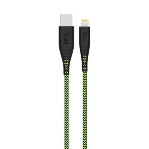 Goui Fast Charging iPhone Cable 3M – Flex Lightning to USB-A Cable, Apple MFi Certified Cable For iPhone 14, 13, 12, 11, Airpods, Apple Pencil, iPad mini, iPad Air, iPad Pro Green
