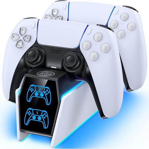 PS5 Controller Charging Station, PS5 Accessories Charging Station for PS5 Controller & Edge Controller, PS5 Charging Station Controller Quick Charge with LED Display for Playstation 5