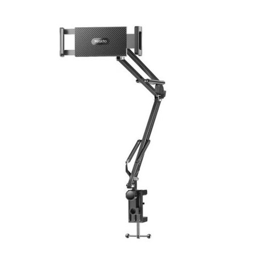 Multi-Angle Desktop Stand, Adjustable Flexible Arm, 360° Rotation, Strong Mount, Ergonomic Viewing for Phones and Tablets C296