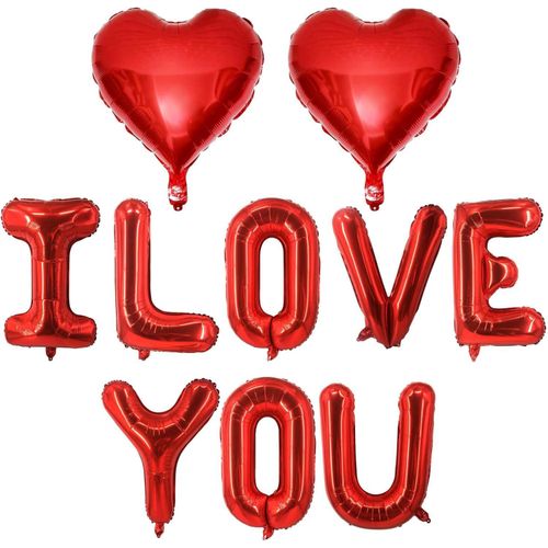 Balloons in the color of the ring "I LOVE YOU", Balloons from San Valentin for the day of San Valentin, despedida de soltera, boda, decoracion de fiesta