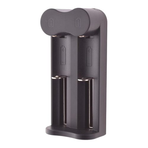 General 18650/21700 Camera Battery Dual USB Charger 4.2 Volt With USB Cable - Black