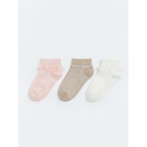 Baby Girl's Patterned Trainer Socks 3-Pack