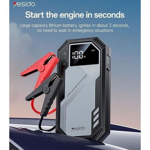 VC11 Car Jump Starter and Portable Power Supply, 6000mAh Battery, 800A Current, Suitable for 12V Gasoline and Diesel Engines
