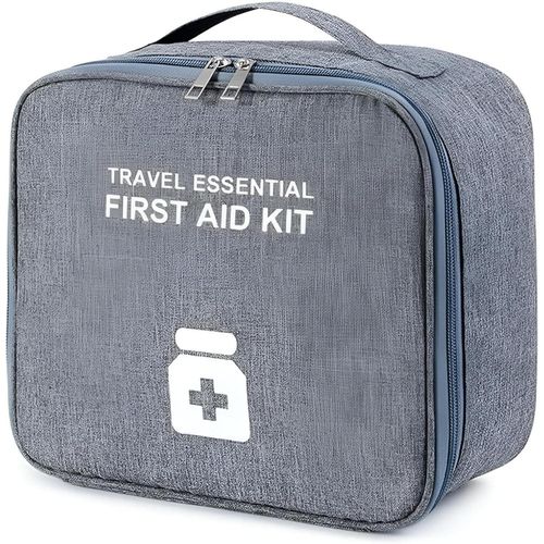 First Aid Bag - Lightweight and Waterproof Empty Travel Bag Designed for Easy Carrying, Perfect for Your Car, Home or Office, Made of Durable Fabric to Ensure Long Term Use.