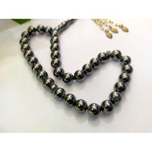 Handmade Natural Hematite 33 Beads Rosary