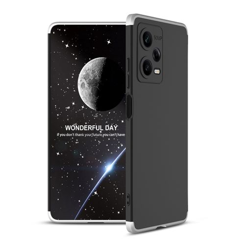 Redmi Note 12 5G GKK Full Protection Case 3 In1 360° With Camera Shield - Silver