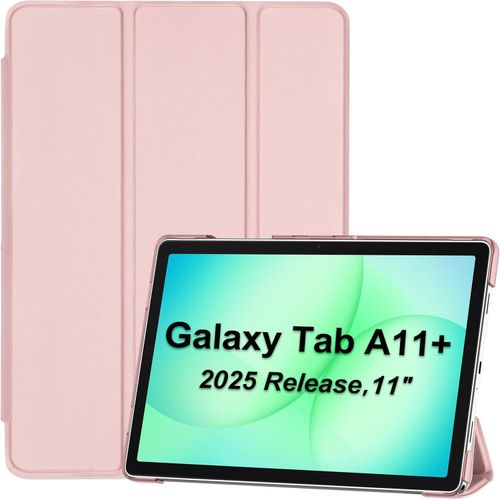 Case for Samsung Galaxy Tab A11 2025 SM-X230Tab A9 11 Inch SM-X210 Triple Protective Case for 11 Inch Galaxy Tab A11 PlusTab A9 Plus Thin Lightweight Smart Cover - Light Pink