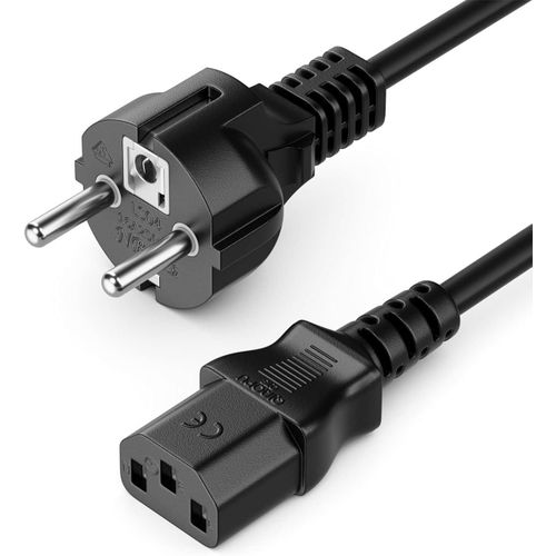 High-Quality Original Power Cable, 3 Meters, 16A, Made of 100% Pure Copper – Durable Standard Insulation – Ideal for Computers, Printers, and All Electronic Devices.