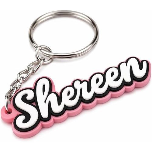 Shereen Keychain - Personalized Name Keychain - Shereen Personalized Gift for Friends, Family, Lovers, Best Friend, Birthday, Anniversary, Graduation, Christmas, Valentine's Day, Keepsake Jewelry