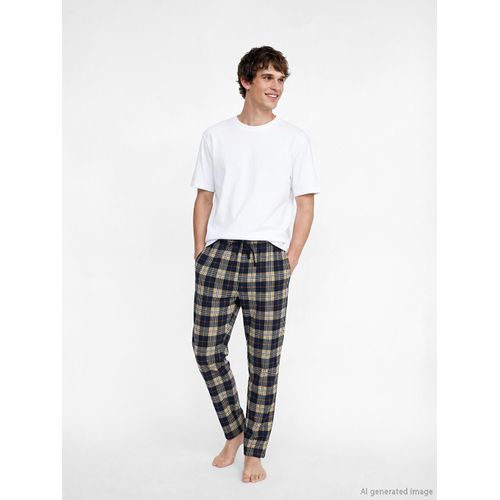 Standard Fit Plaid Men's Pyjamas Bottoms