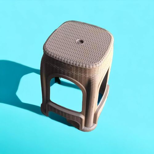 Square Rattan Plastic Chair Without Rest Size 30D x 33W x 55H cm Multicolor 8545841