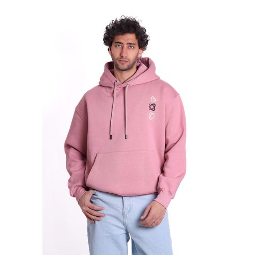 Over Size Milton Hoodie Printed Slogan New Edition 1225-Cashmire