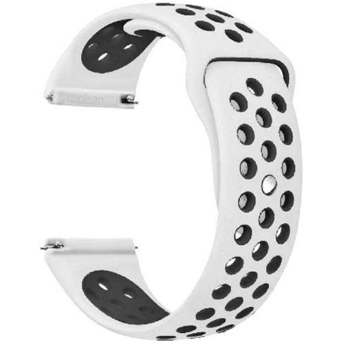 Replacement Silicone Sport Strap For Xiaomi Amazfit Gts Mini - Black/White