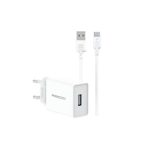 رأس شاحن RC58EC من USB-A إلى Type-C بقوة 2 أمبير