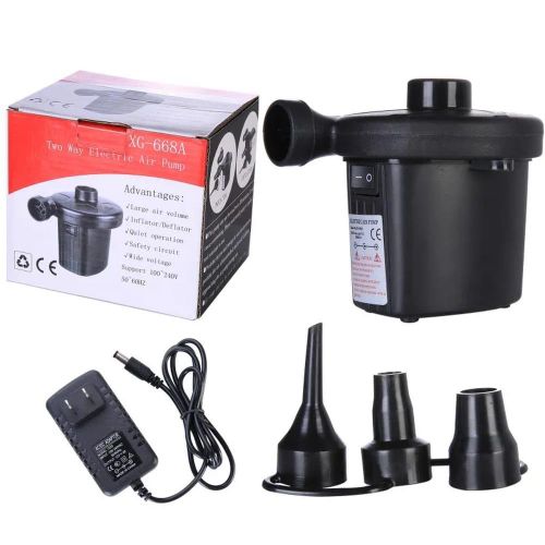 Multi-Purpose Electric Air Pump - Electric Air Pump for Inflatables - Electric Air Pump for Swim Rings - Electric Inflate & Deflate Pump - Electric Air Inflator