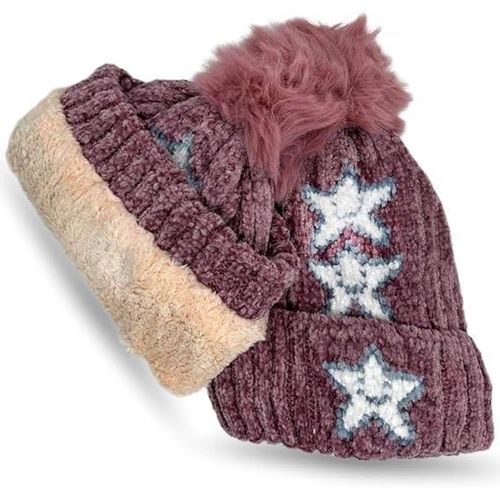 قبعة ثلجية دافئة للأطفال للجنسين مع بطانة صوفية للدفء في الشتاء، مناسبة للأعمار حتى أربع سنوات.