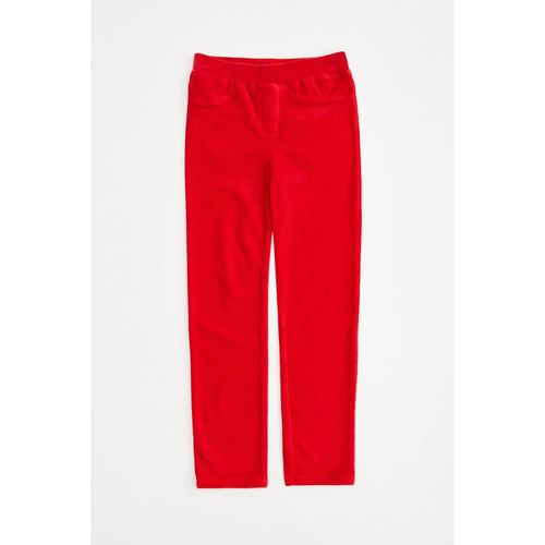 Girls' Slim Fit Ankle Length Velvet Leggings