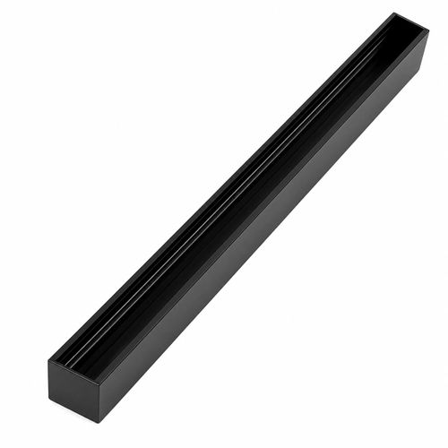 Magnetic Track Light Rail 100cm - Black Metal Ceiling Track Bar for Track Lighting