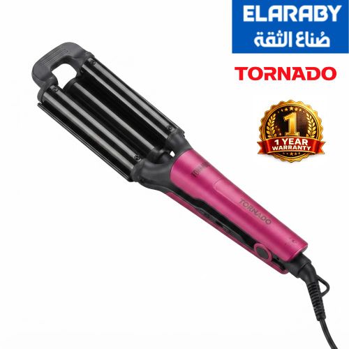 Hair Waver with Ceramic Plates, Burgundy TRY-2SM – 1-Year Warranty