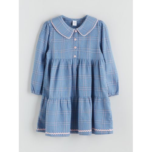Peter Pan Collar Layered Girl's Dress
