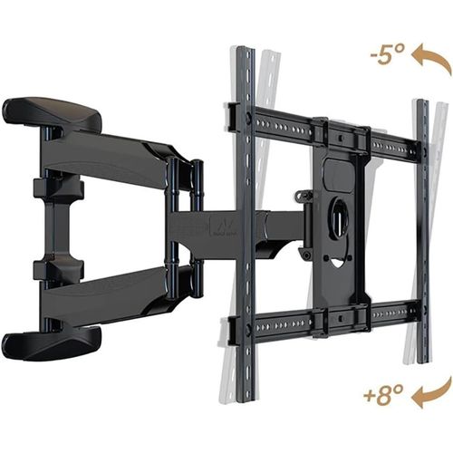 p65 Ennin Arm Monitor Stand Size 55-85 Inch and Holds Screen 86 Inch Full Motion for LED LCD Flat/Curved Screen Holds up to 150 lbs (68 kg) Black P65 Mobile TV Mount Wall Mount Double Arm P65