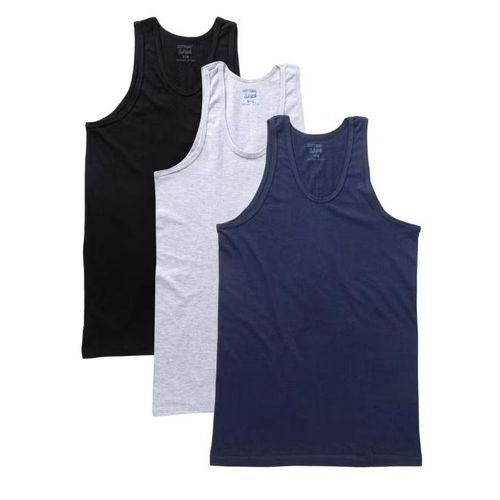 Cottonil Pack Of 3 Tank Top Combed Undershirt Cotton 100% for Men - Plain Color