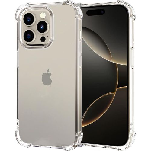 Zbitek Transparent Soft Flexible Silicone and Polyurethane Back Case - Heat Resistant, Shockproof for iPhone 16 Pro