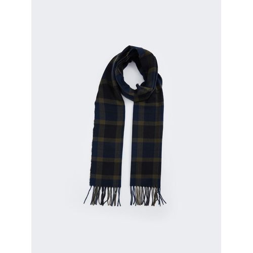 Plaid Tasseled Mens Scarf