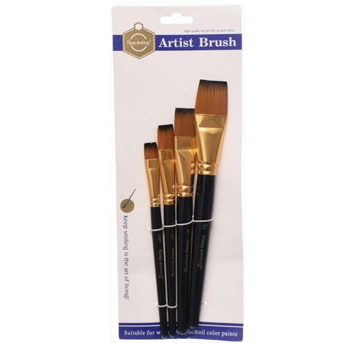 Set Of 4 Pieces Of Paint Brushes Crafted From High-Quality Materials
