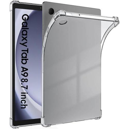 ten.tech Transparent Case For Samsung Galaxy Tab A9 Cover Case 8.7 inch Tablet Cover (SM-X110/X115/X117) Ultra Thin Silicone Shockproof Back Shell HD Transparent TPU Protective Cover - Clear