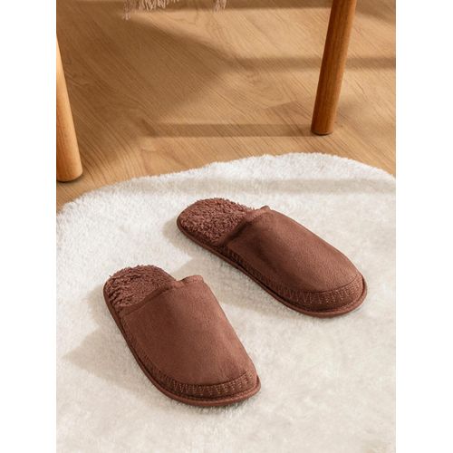 Closed Toe Suede Men's Home Slippers