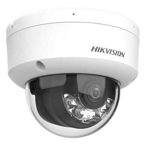 HIK.VISI.ON DS-2CD1123G2-LIU Smart IP Security Camera 2MP HD Dome Smart Hybrid Light Hybrid Night Vision + Audio Built-in Microphone H.265+ Video Compressor PoE IP67 Waterproof