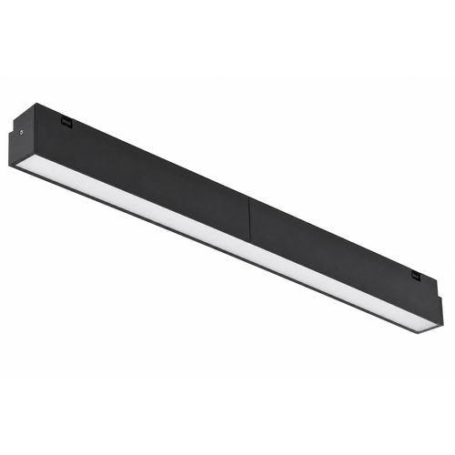 12W LED Magnetic Linear Light Unit for 48V Magnetic Track System - Warm Warm Light - 223 x 20 mm - Black