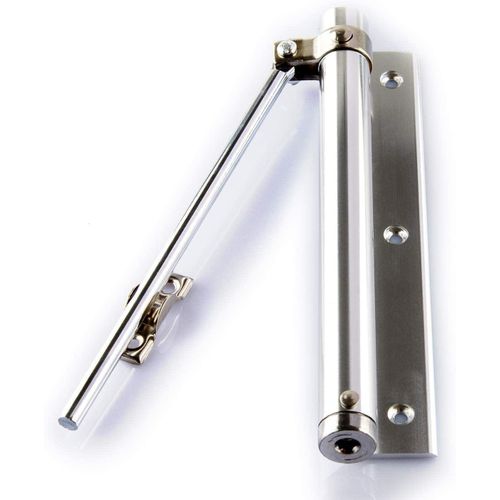 Compact Automatic Door Closer for Home Interior Swing Doors, Self Closing Door Lock Mechanism for Bedroom, Living Room and Office, Easy Installation Space Saving Door Hardware