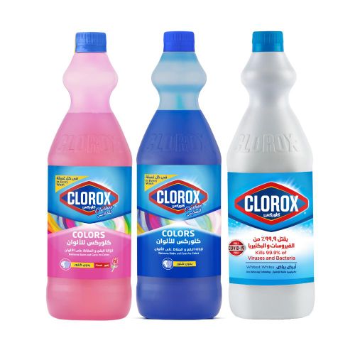 2 Color Stain Removal Liquid - 950Ml 1 White Bleach - 950Ml