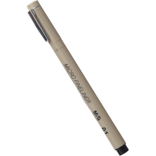 Chenguang Micro Fineliner Pen, 0.1 mm Ultra-Micro Tip for Ultra-Precise Art - Black - No:ASPT7972