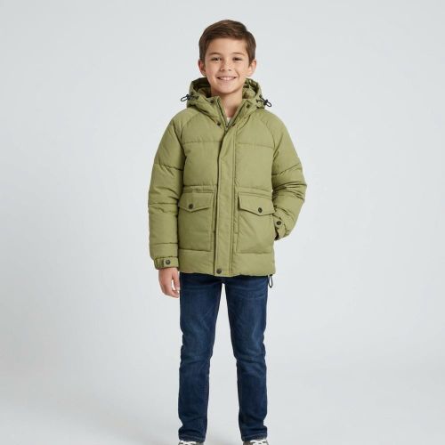 Kids Winter Hooded Jacket for Girls - Green