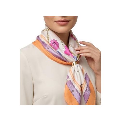 Print Satin Neck , scarf