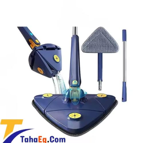 عرض طه ممسحة تنظيف دوارة 360 درجة، ممسحة يدوية مثلثة سريعة الجفاف
