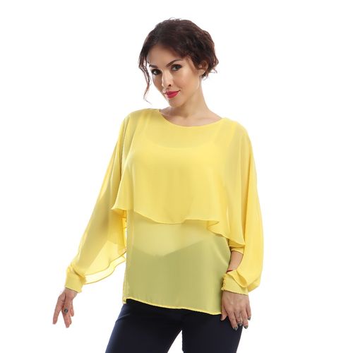 Cape Blouses -Yellow - (18)