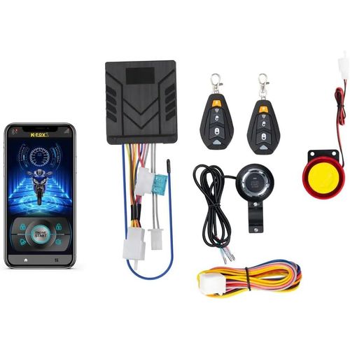 Motorcycle Accessories Anti-Theft Protection Motorcycle Security System (Fingerprint Alarm Bluetooth Remote Control CK)