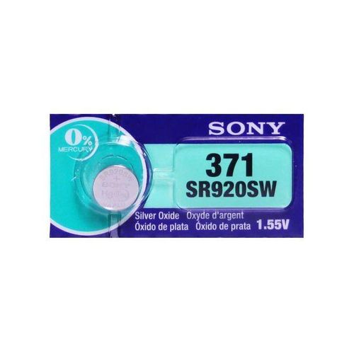 Sony Sony 371 (SR920SW) 1.55V Silver Oxide Battery - Reliable Power for Your Devices
