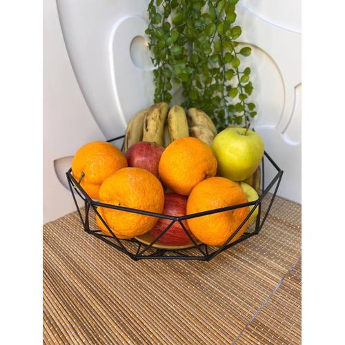 Versatile Metal Storage Container - Rustproof Fruit and Vegetable Basket with Premium Design to Add Beauty to Your Kitchen -