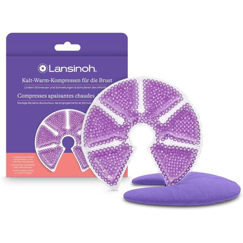 Lansinoh Breast Therapy Packs with Soft Covers, Hot and Cold Breast Pads, Breastfeeding Essentials for Moms, 2 Pack