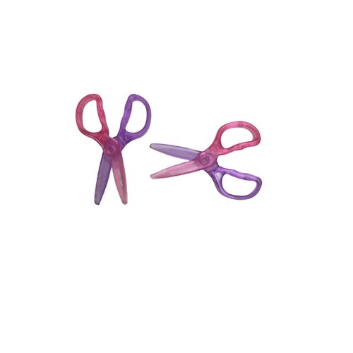 School Scissors 6067 Pink And Purple 120mm (2 PCS)